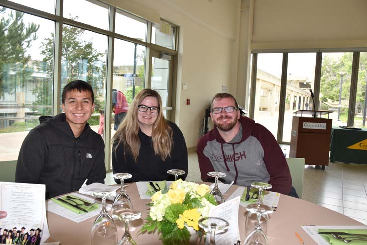 Students enjoying the Grad Breakfast