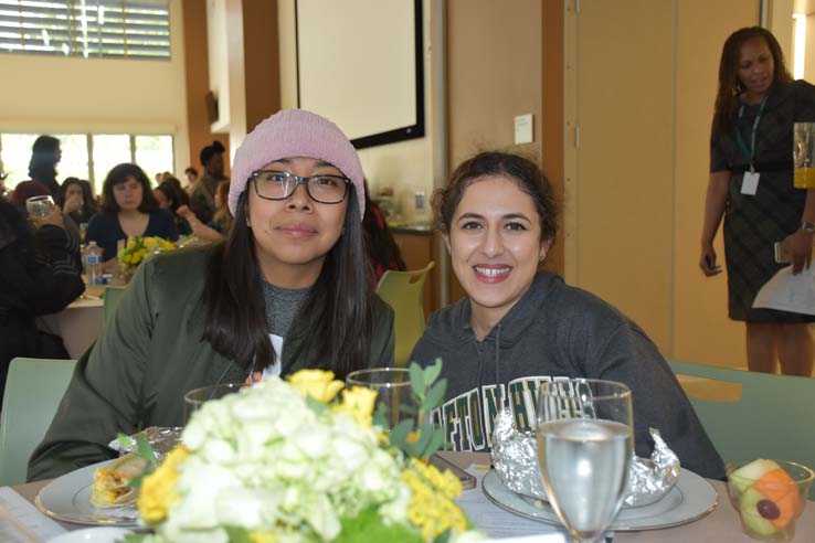 Students enjoying the Grad Breakfast