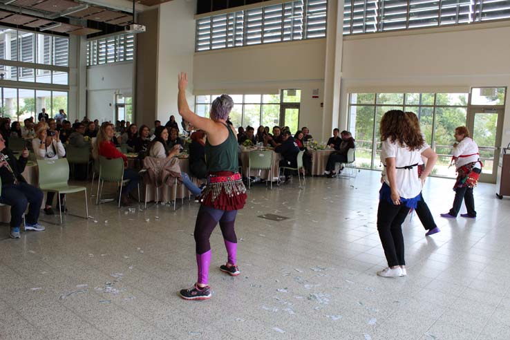 Students enjoying the Grad Breakfast