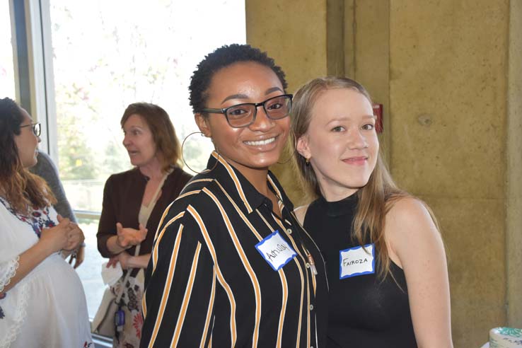 Students and faculty attend the spring Tea with the Deans event.