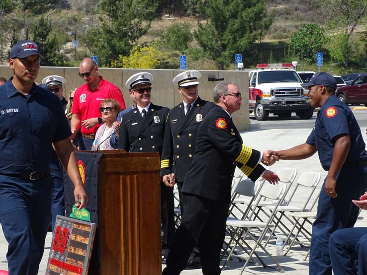 Students at the 88th Fire Academy Graduation