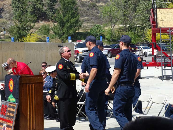 Students at the 88th Fire Academy Graduation