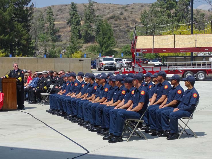 Students at the 88th Fire Academy Graduation