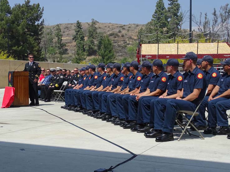 Students at the 88th Fire Academy Graduation