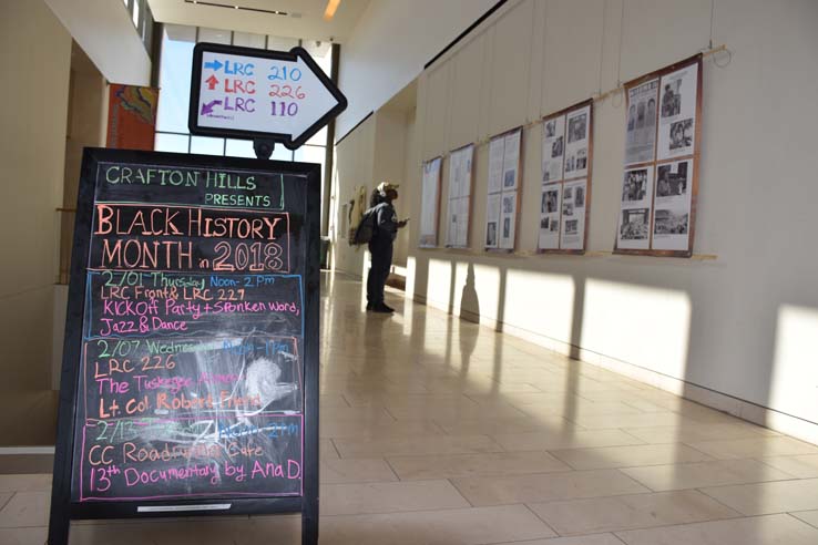 People enjoying the Black History Month Kick-Off