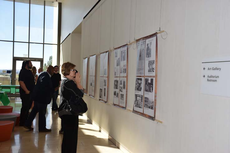 People enjoying the Black History Month Kick-Off