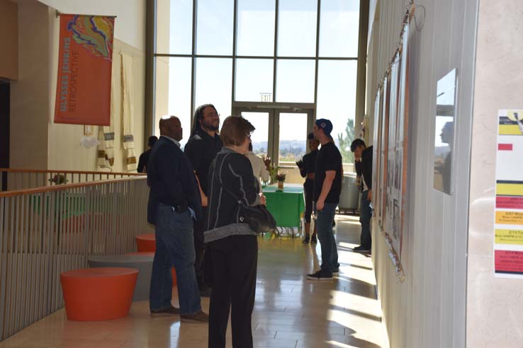 People enjoying the Black History Month Kick-Off