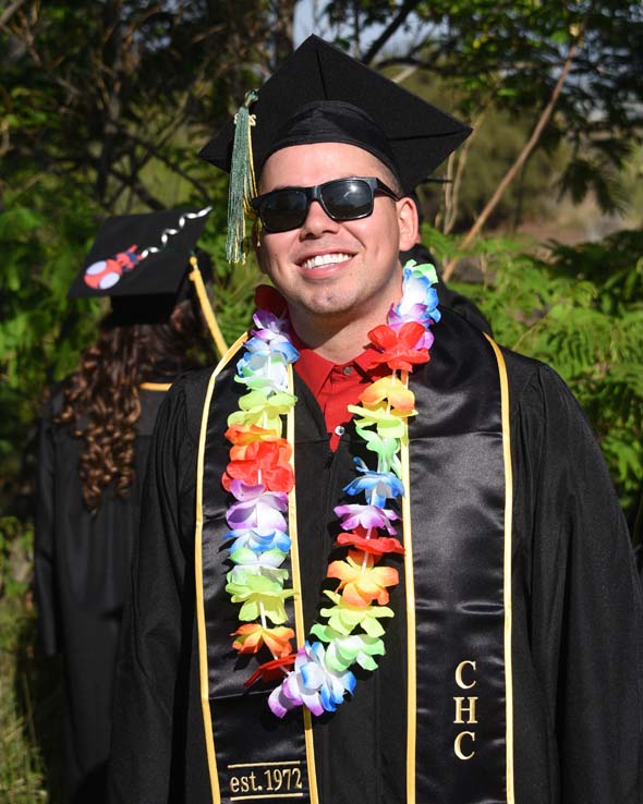 Students enjoying Commencement