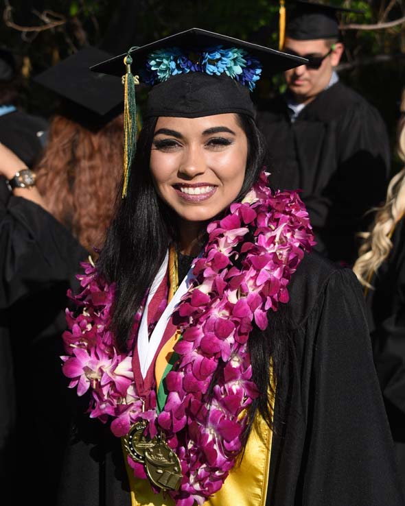 Students enjoying Commencement