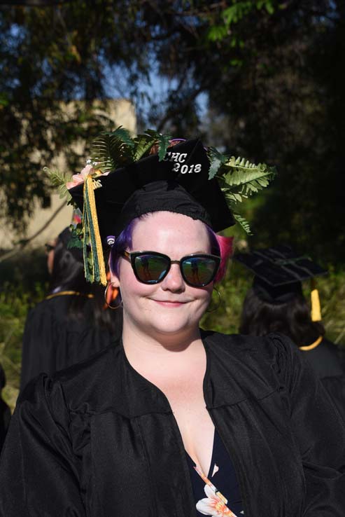 Students enjoying Commencement