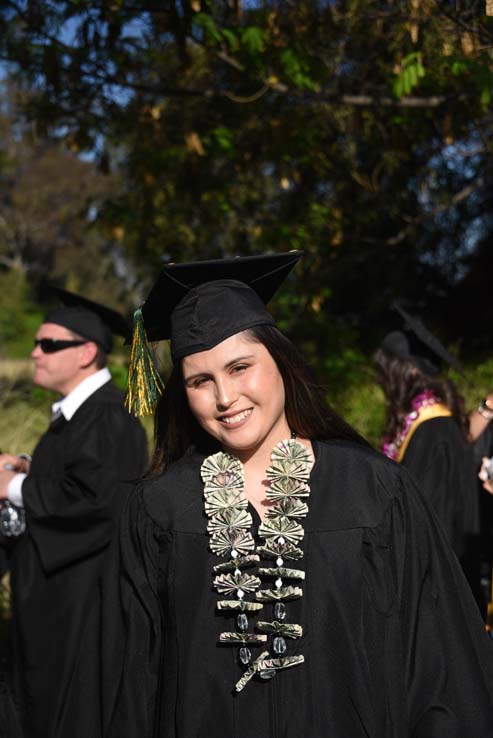 Students enjoying Commencement