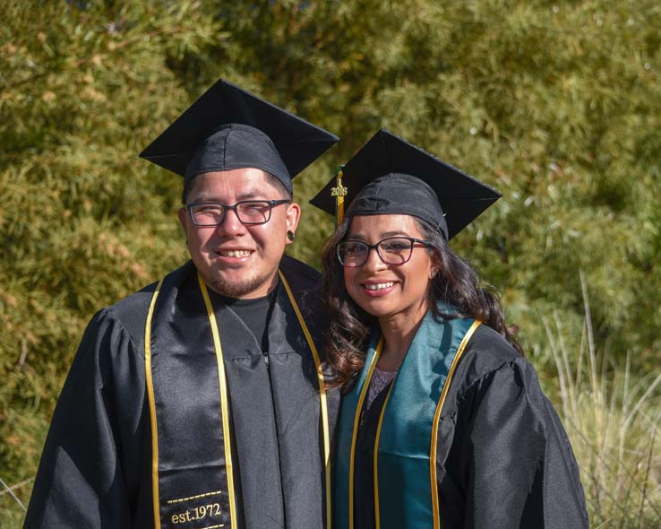 Students enjoying Commencement