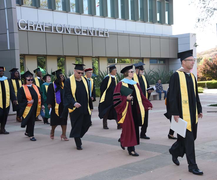 Students enjoying Commencement