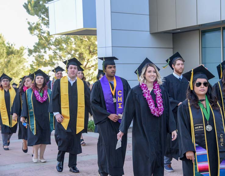 Students enjoying Commencement