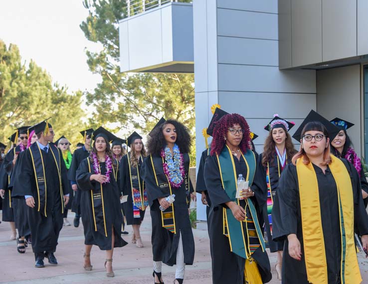 Students enjoying Commencement