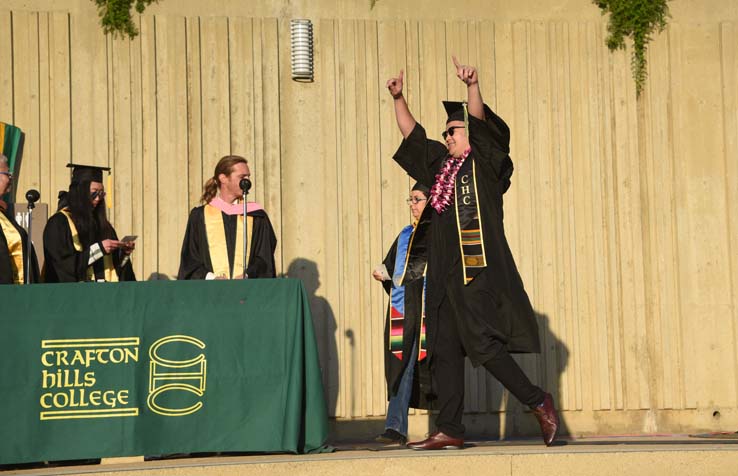 Students enjoying Commencement