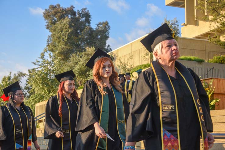 Students enjoying Commencement