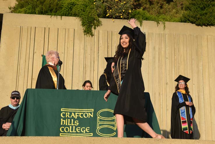 Students enjoying Commencement