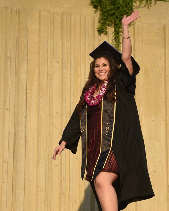 Students enjoying Commencement