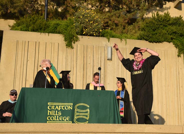 Students enjoying Commencement