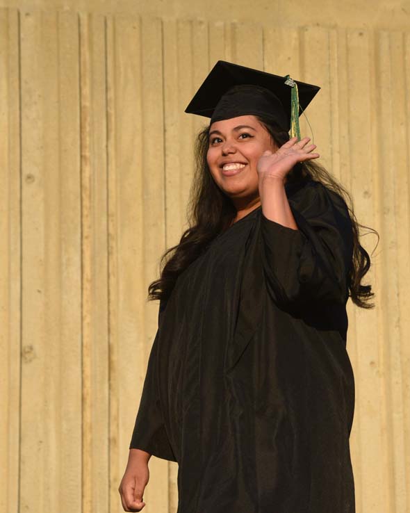 Students enjoying Commencement