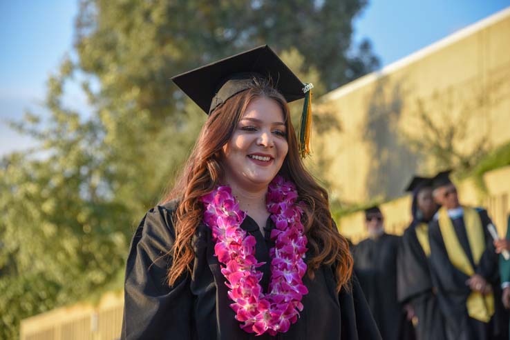 Students enjoying Commencement