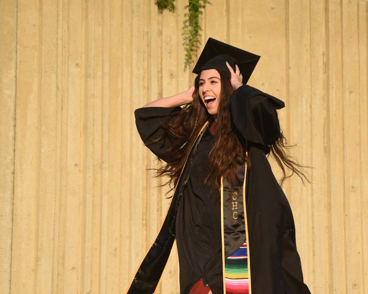 Students enjoying Commencement