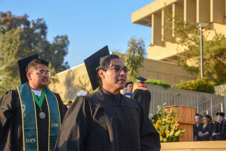 Students enjoying Commencement