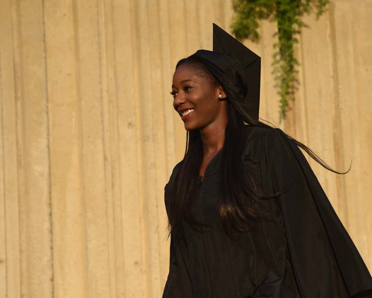 Students enjoying Commencement