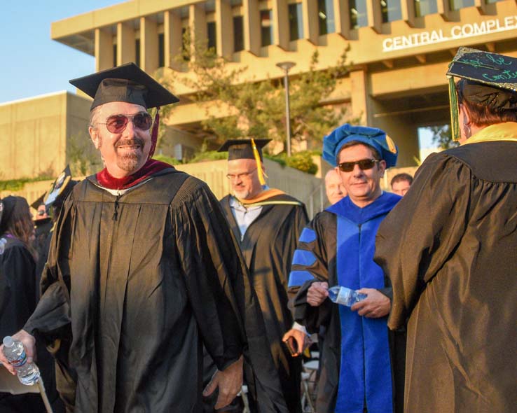 Students enjoying Commencement