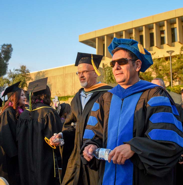 Students enjoying Commencement