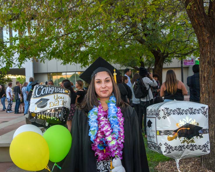 Students enjoying Commencement