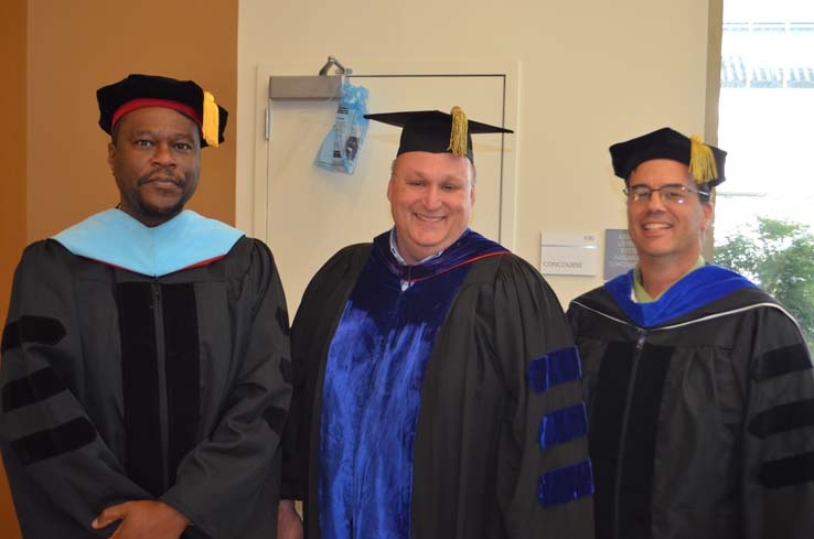 Students enjoying Commencement