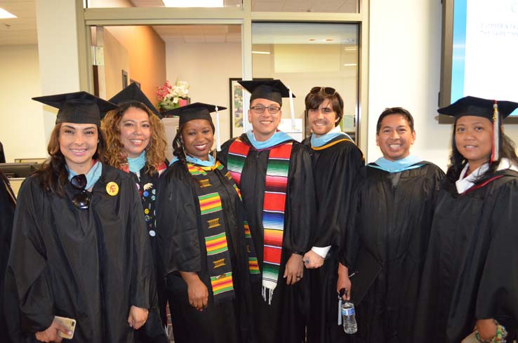 Students enjoying Commencement