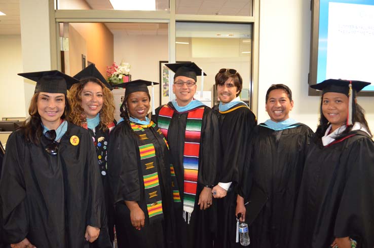 Students enjoying Commencement