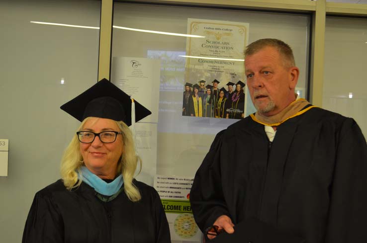 Students enjoying Commencement