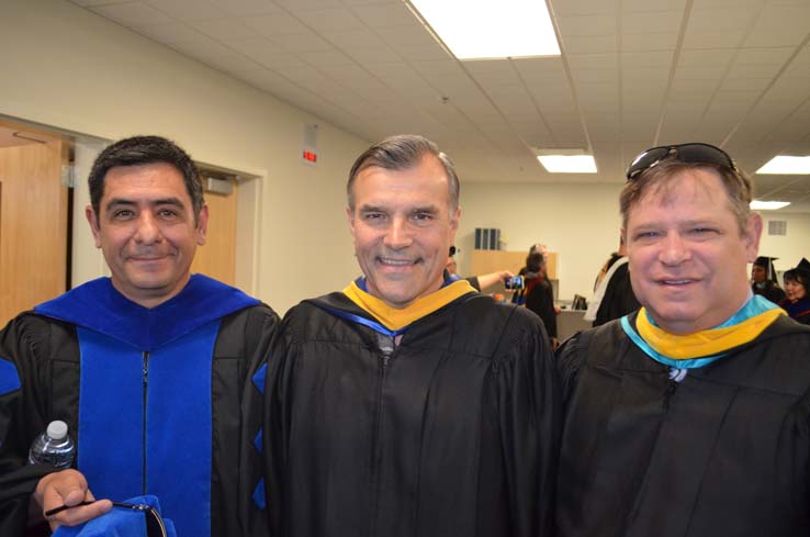 Students enjoying Commencement