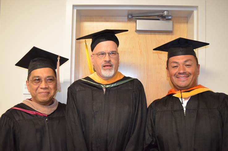 Students enjoying Commencement