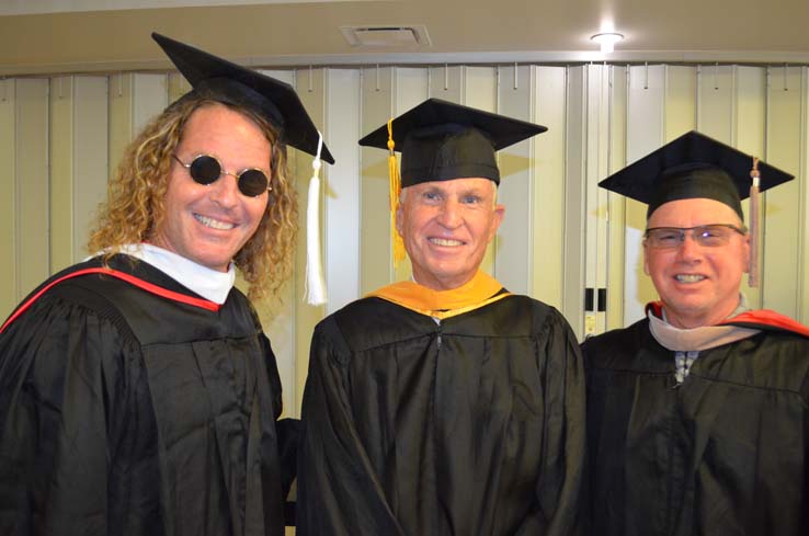 Students enjoying Commencement