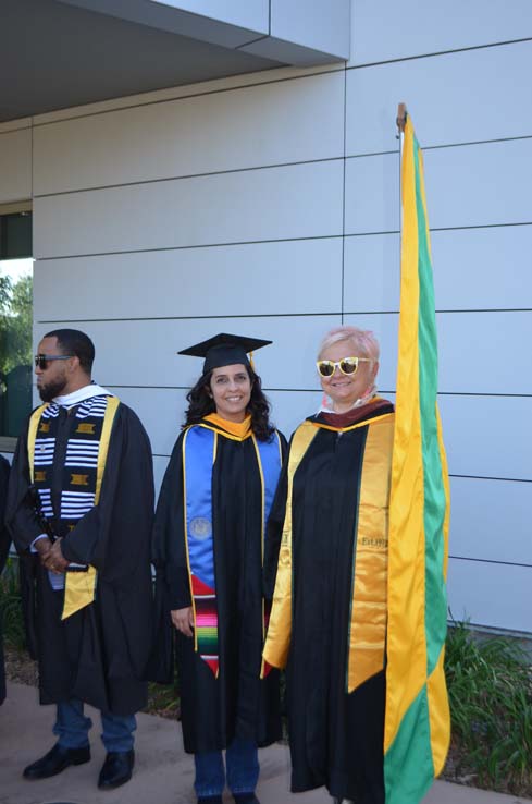 Students enjoying Commencement