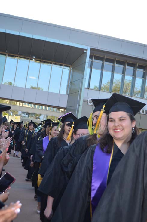 Students enjoying Commencement