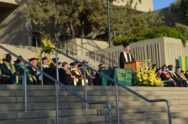 Students enjoying Commencement