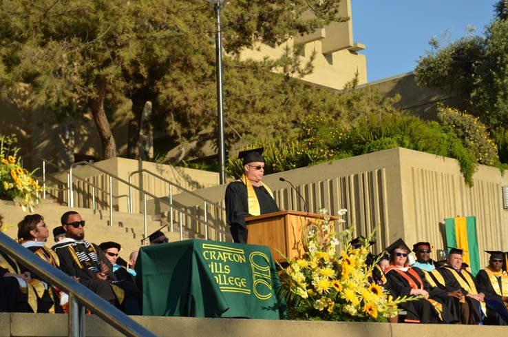 Students enjoying Commencement