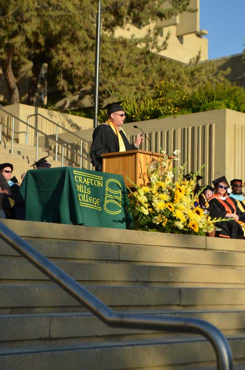 Students enjoying Commencement