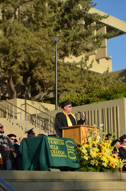 Students enjoying Commencement