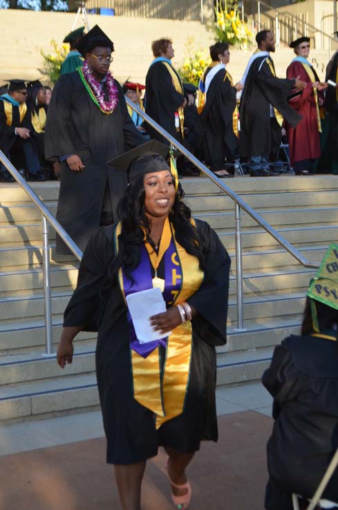 Students enjoying Commencement