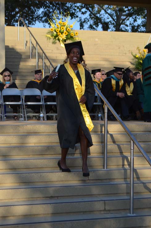 Students enjoying Commencement