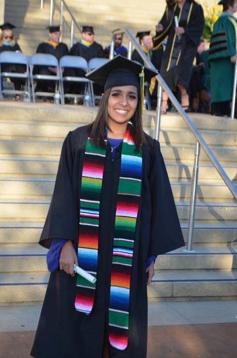 Students enjoying Commencement