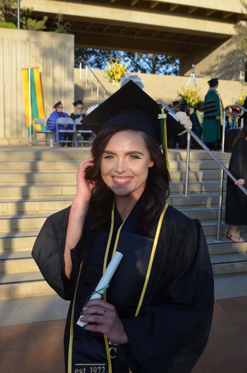 Students enjoying Commencement