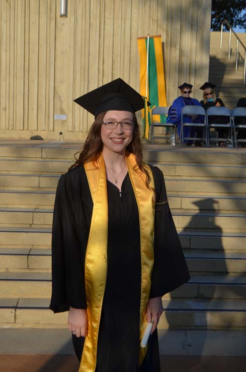 Students enjoying Commencement